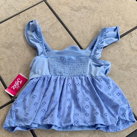 Justice Light Blue Ruffle Top - Picture 10 of 12